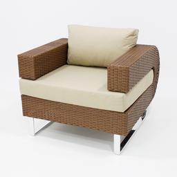 Poltrona Begônia Fibra Sintética para Jardim Varanda Piscina - Trama Móveis - 1