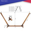 Ver imagem 7 de Suporte de Madeira para Rede de Descanso Multidecor