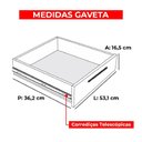 Ver imagem 4 de Cômoda Sapateira Tuboarte Itaipu 1 Porta 5 Gavetas