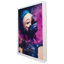 Ver imagem 2 de Quadro Decorativo Mulher Intense em Moldura Caixa Tacolado Moldura Trad 1cm Preta com Vidro 40 X 60c