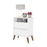 Mesa Cabeceira Onix Cor:branco Mizza Decor - 1