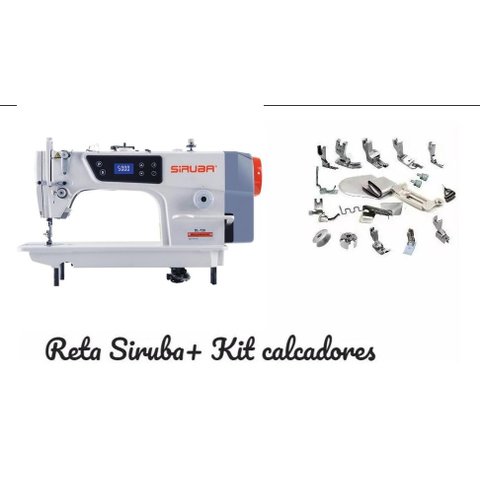 Reta Industrial Siruba Completa220v + 18 Calcadores-220v