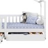 Cama Montessoriana Madeira Maciça Casa com Estrado Elea Branco - 6