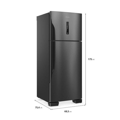 Geladeira Panasonic Duplex Frost Free Inverter 446L Nr-BT58PV3B Inox 220V