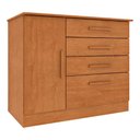 Ver imagem 1 de Cômoda com 1 Porta e 4 Gavetas 104cm Multimóveis CR35474 Cinamomo
