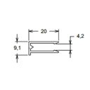 Ver imagem 2 de Perfil U 4mm Bronze - 4m