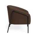 Ver imagem 6 de Poltrona Sala Industrial Alta Preto Kit 2 Stella Suede Marrom D03 - D’Rossi