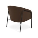 Ver imagem 7 de Poltrona Sala Industrial Alta Preto Kit 2 Stella Suede Marrom D03 - D’Rossi