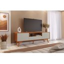 Ver imagem 1 de Rack Ares 1,80m para Tv 75" com 2 Portas Mavaular:naturalle/off