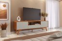 Ver imagem 1 de Rack Ares 1,80m para Tv 75" com 2 Portas Mavaular:naturalle/off