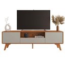 Ver imagem 4 de Rack Ares 1,80m para Tv 75" com 2 Portas Mavaular:naturalle/off