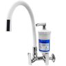 Torneira Gourmet Flexível Parede Cozinha Branca Filtro 5027 - 5