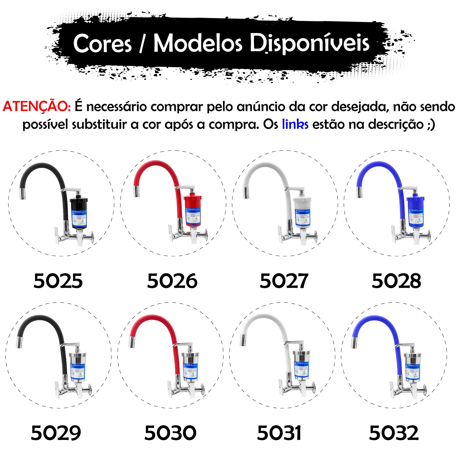 Torneira Gourmet Flexível Parede Cozinha Branca Filtro 5027 - 4