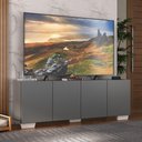 Ver imagem 2 de Rack para Tv até 50 Polegadas com 4 Portas Multimóveis Mp1072 Grafite/branco