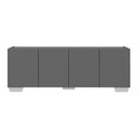 Ver imagem 5 de Rack para Tv até 50 Polegadas com 4 Portas Multimóveis Mp1072 Grafite/branco
