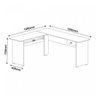 Mesa para Escritório 1 Gaveta Cannes Artely - 3