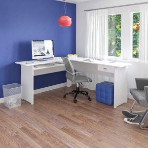 Mesa para Escritório 1 Gaveta Cannes Artely