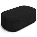 Ver imagem 2 de Puff Decorativo Orgânico para Living Quarto 100cm Doha W01 Linho Chumbo - Lyam Decor