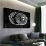 Quadro Decorativo Bitcoins Estilo Moeda de Prata:120x80 cm/BORDA INFINITA - 4
