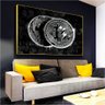 Quadro Decorativo Bitcoins Estilo Moeda de Prata:120x80 cm/BORDA INFINITA - 5