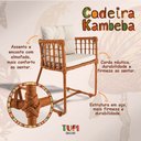 Ver imagem 3 de Cadeira de Jantar em Aço e Corda Náutica Terracota Kambeba Assento e Almofada Bege