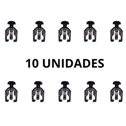 Pino do Trilho Superior Porta Sanfonada - 10 Unidades Preto - 4