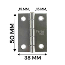 Ver imagem 6 de Dobradiça Porta Inox Kit 3 Peças - 2" 50mm Ferca