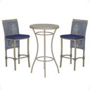 Ver imagem 1 de Mesa Bistrô e 2 Banquetas Roma Fendi Corda Náutica Estofado 10 Trama Original