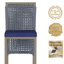 Ver imagem 3 de Mesa Bistrô e 2 Banquetas Roma Fendi Corda Náutica Estofado 10 Trama Original