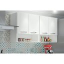 Ver imagem 2 de Armário Parede Suspenso Branco Multiuso Cozinha 4 Portas ClickForte Armário Multiuso