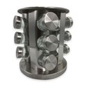 Ver imagem 1 de Porta Condimentos e Temperos Giratório com 12 Potes em Aço Inox e Vidro