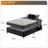 Cama Box Casal Preto + Colchão San Francisco Ortopédico Espuma D33 138x188x54cm - 3