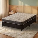 Ver imagem 2 de Cama Box Casal Preto + Colchão Espuma D33 Ortopédico Zidi San Francisco 138x188x54cm