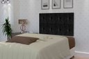Ver imagem 1 de Painel de Cama Box Botão Solteiro 0,90 Elegance Cor Preto - Comprar Moveis em Casa