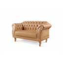 Ver imagem 3 de Sofá Chesterfield 2 Lugares Couro Sintético Duque