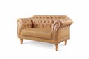 Ver imagem 3 de Sofá Chesterfield 2 Lugares Couro Sintético Duque