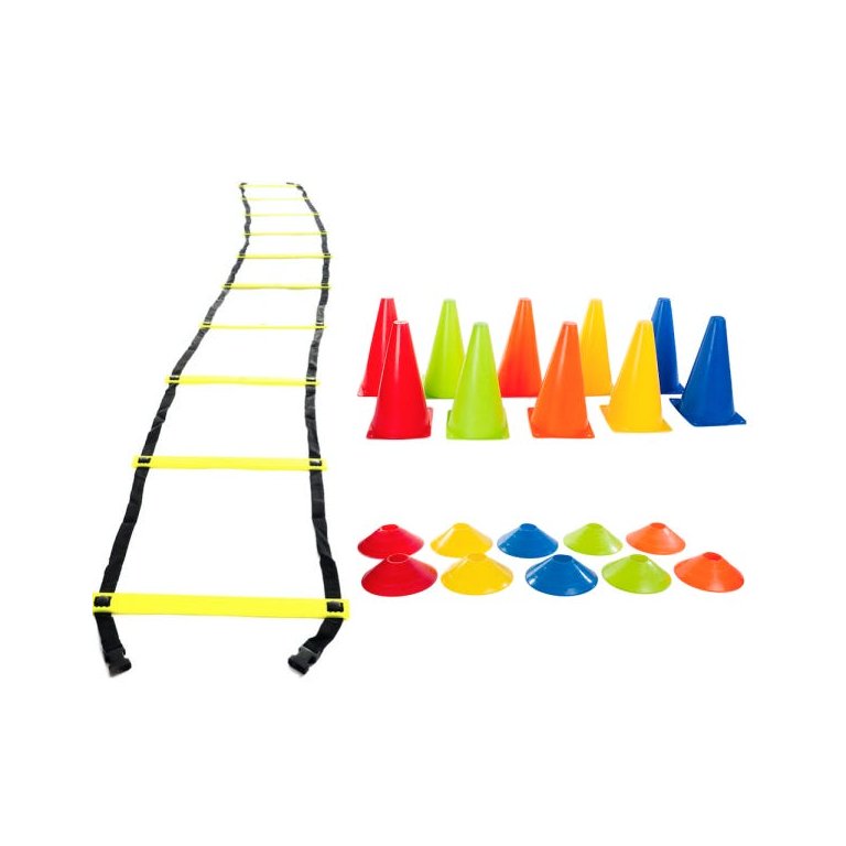 Kit Treinamento Funcional Escada De Agilidade e Cones