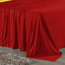 Ver imagem 3 de Jogo de Cama Casal Viúva Nobre 4 Peças Malha 100% Algodão - Vermelho / Amarelo