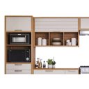 Ver imagem 6 de Kit Cozinha Modulada 6 Peças Eloise (3aéreos+2balcões+1paneleiro) Cz023 Freijo/titanium - Mgm