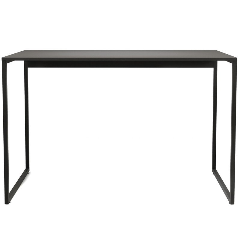 Mesa de Jantar Retangular P/ 6 Lugares 120cm Tampo Mdp Preta