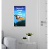 Quadro Decorativo Estilo Painel Pintado a Mão com Frase Medindo 61 X 34 Cm - 3