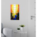 Ver imagem 2 de Quadro em Óleo para Decoração com Frase Motivacional Pintado a Mão Medindo 61 X 34 Cm