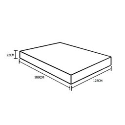 Colchão Viúva Sp Móveis Espuma D45 Bordado (22x128x188) - 1