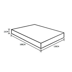 Colchão Viúva Sp Móveis Espuma D45 Bordado (22x128x188)