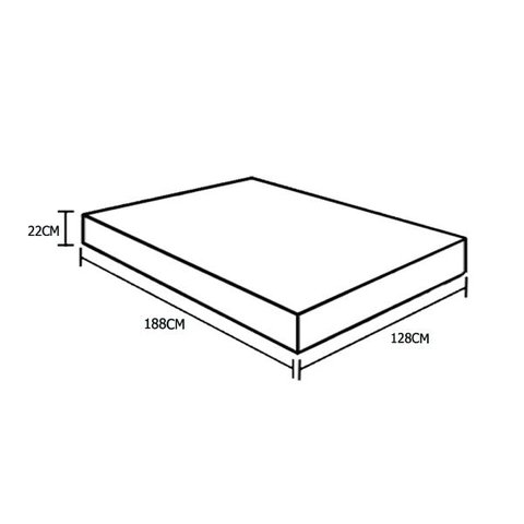 Colchão Viúva Sp Móveis Espuma D45 Bordado (22x128x188)