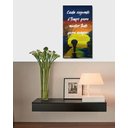 Ver imagem 2 de Quadro Pintura Original a Mão em Óleo com Frase Medindo 34 X 61 Cm