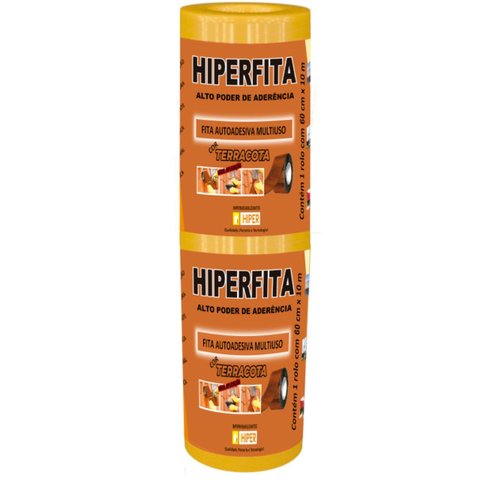 Fita Asfáltica Terracota Autoadesiva 60CMX10MT Hiperfita