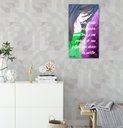 Ver imagem 1 de Quadro com Frase Decorativo para Parede Original Pintado a Mão Medindo 61 X 34 Cm