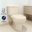Ver imagem 2 de Assento Tampa Vaso Sanitário Sabatini Icasa Almofadado Bege Durín