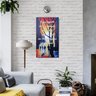 Quadro com Frase Motivacional Decorativo para Parede Pintado a Mão em Óleo 61 X 34 Cm - 2